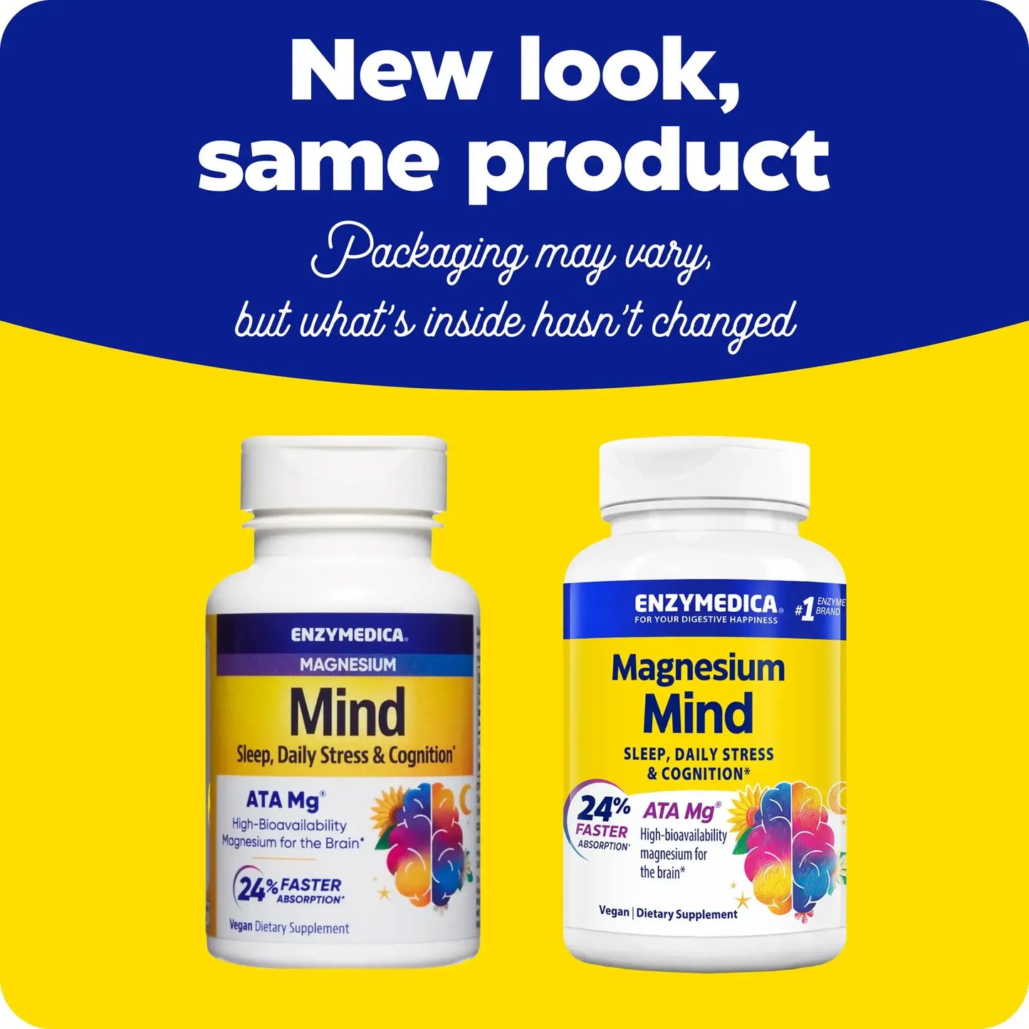 This image shows the new look for Magnesium Mind.