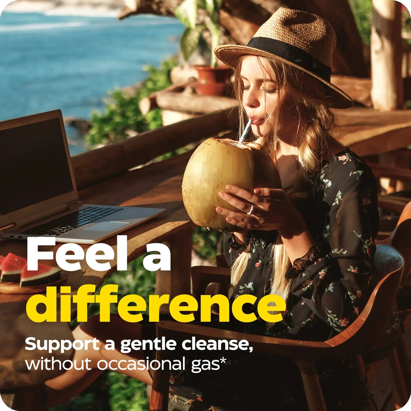 This image shows how you can feel a difference with activated charcoal.