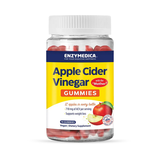 This image shows the 74-count bottle of Apple Cider Vinegar Gummies.