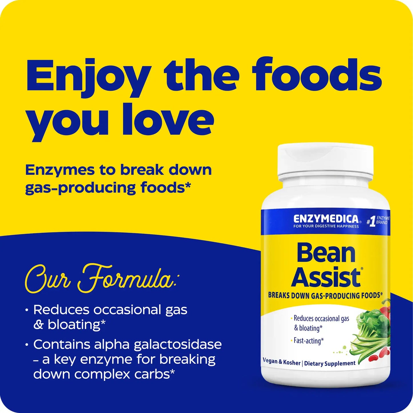 This image shows how you can enjoy the foods you love with Bean Assist.