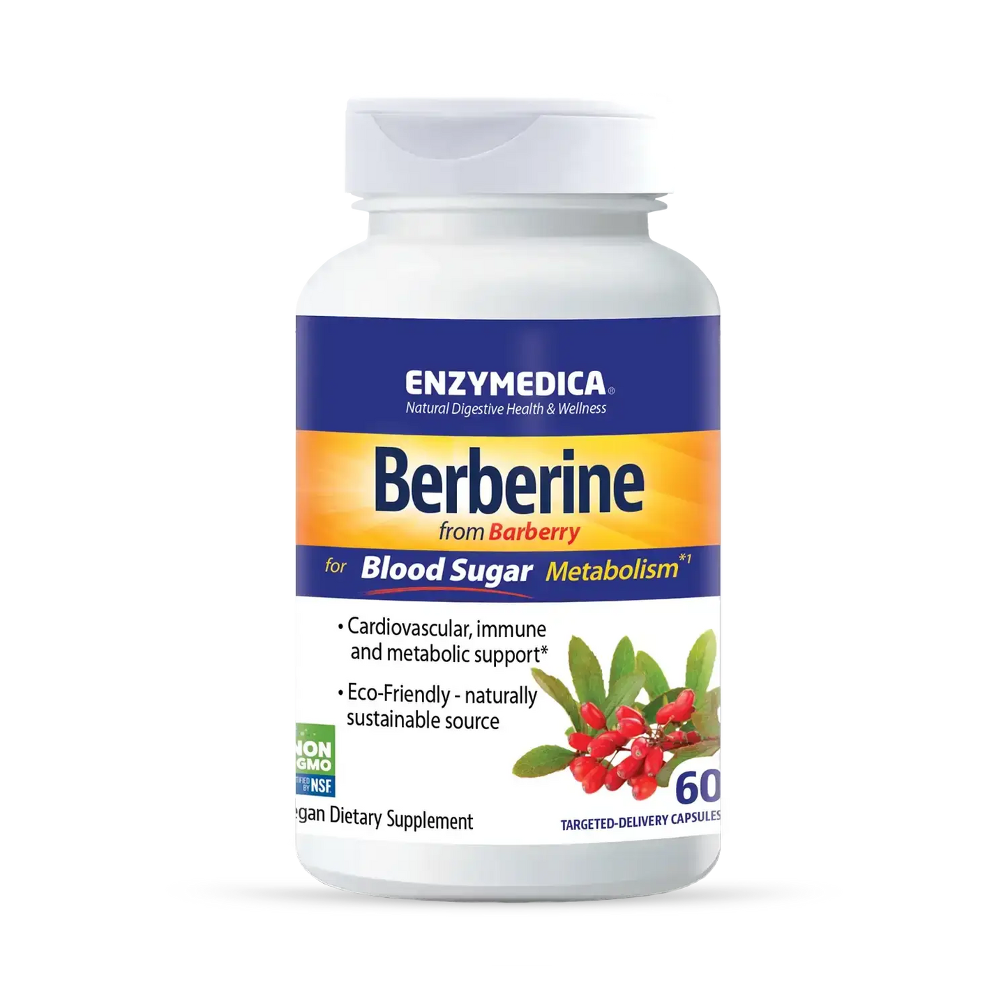 This image shows the 60-count bottle of Berberine.