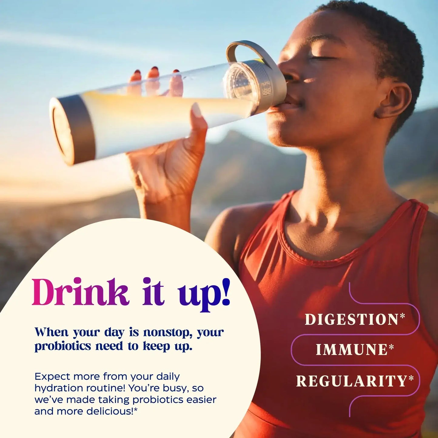 Drink it up! SC stick pack infographic.