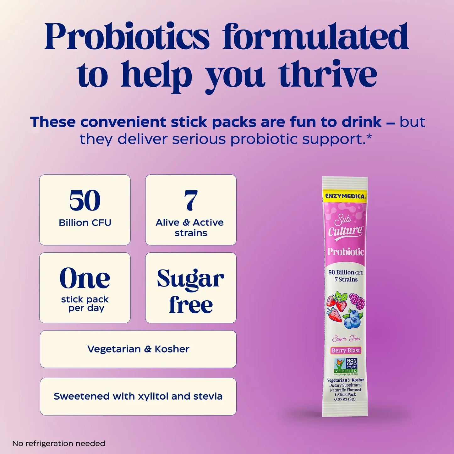 Berry Blast stick pack formula.