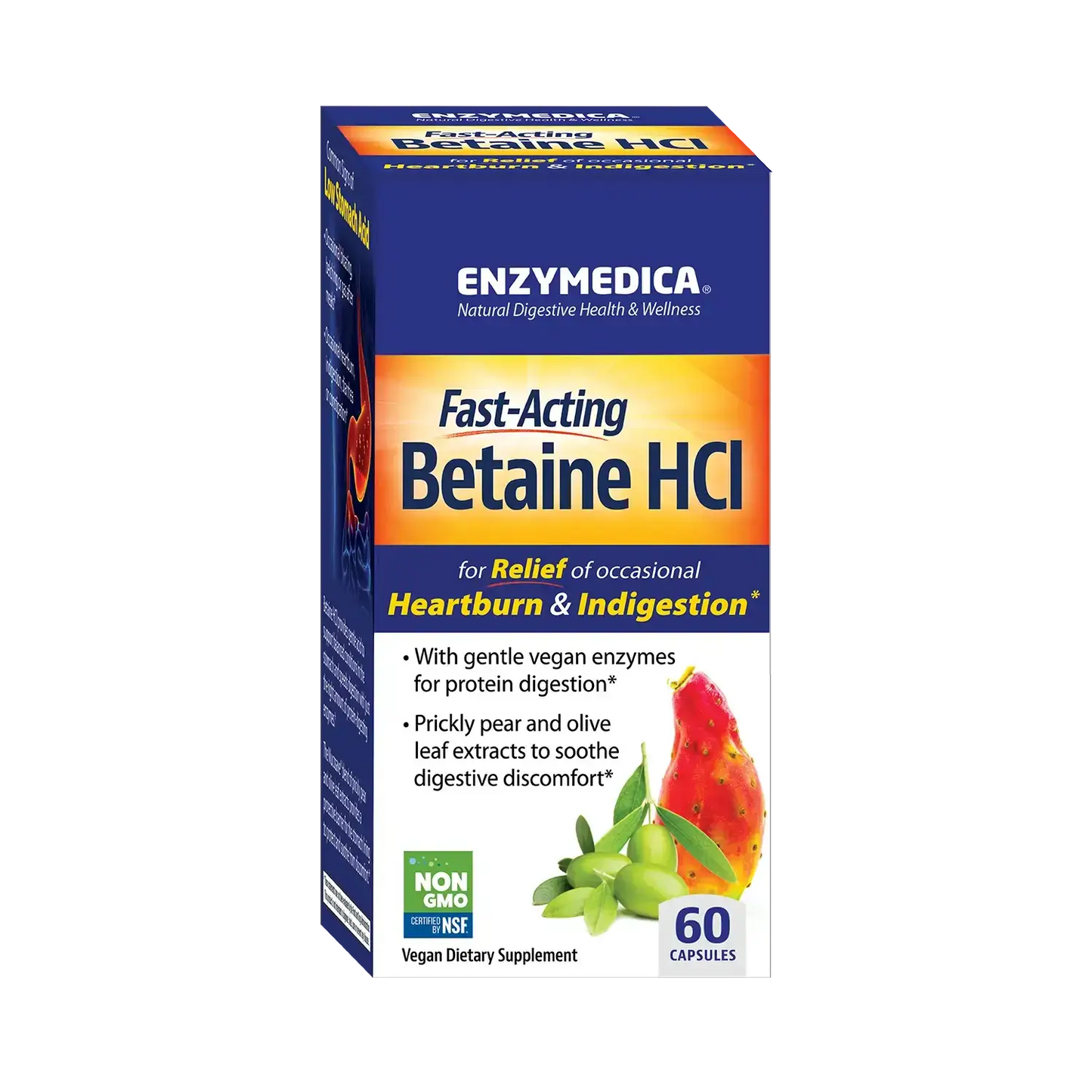 This image shows the 60-count carton of Betaine.