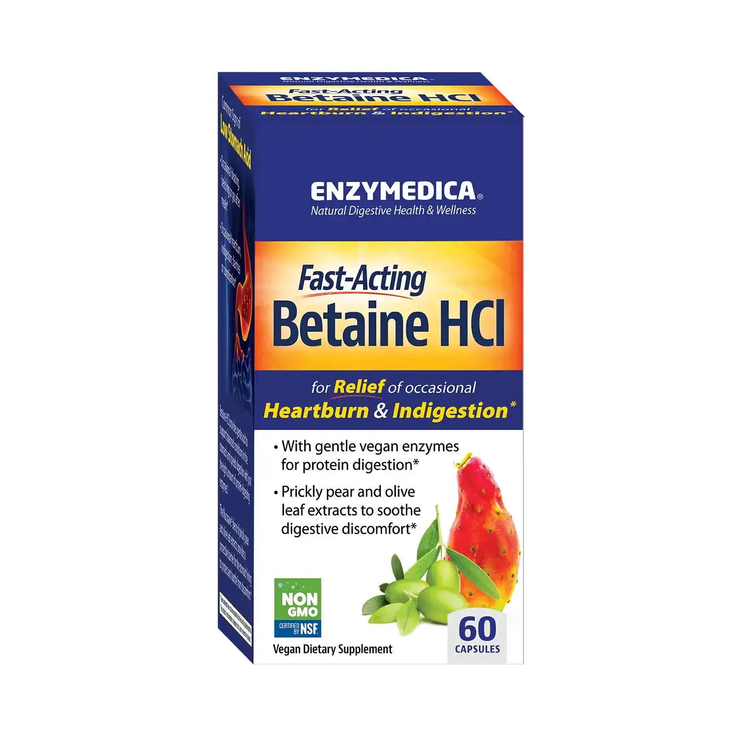 This image shows the 60-count carton of Betaine.