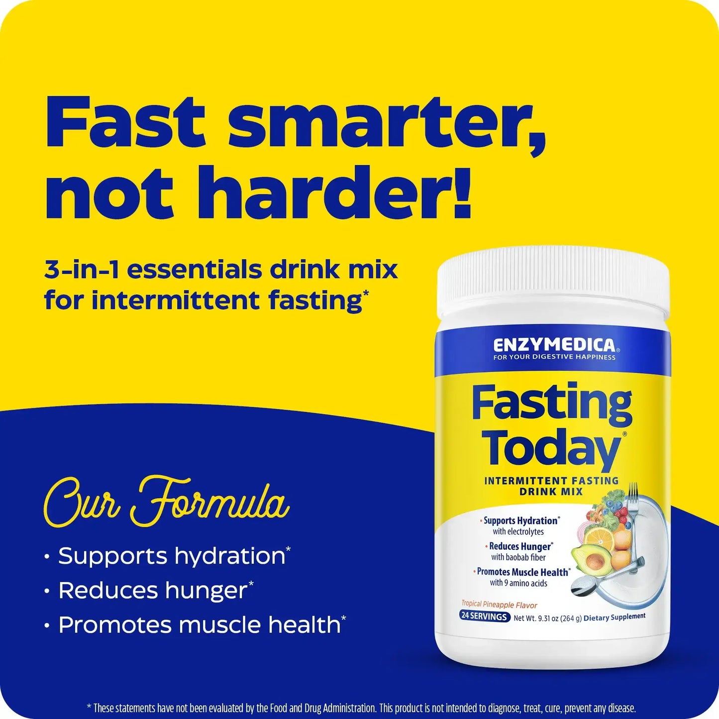 This image shows an infographic for Fasting Today.