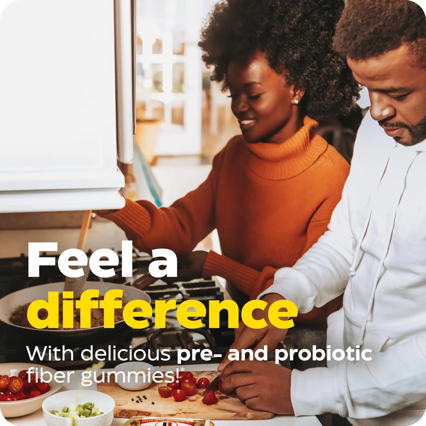 This image shows an infographic for Fiber + Gummies.