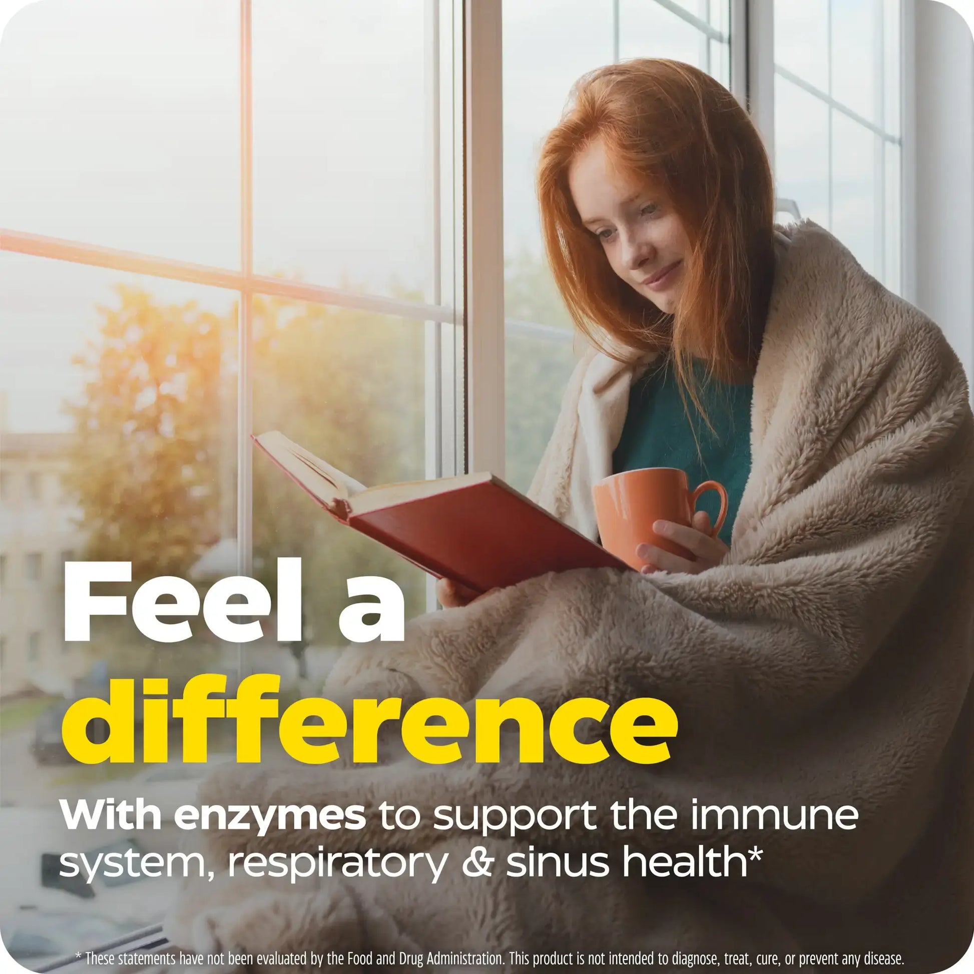 This image shows how you feel a difference with Immune Support Regular Strength.