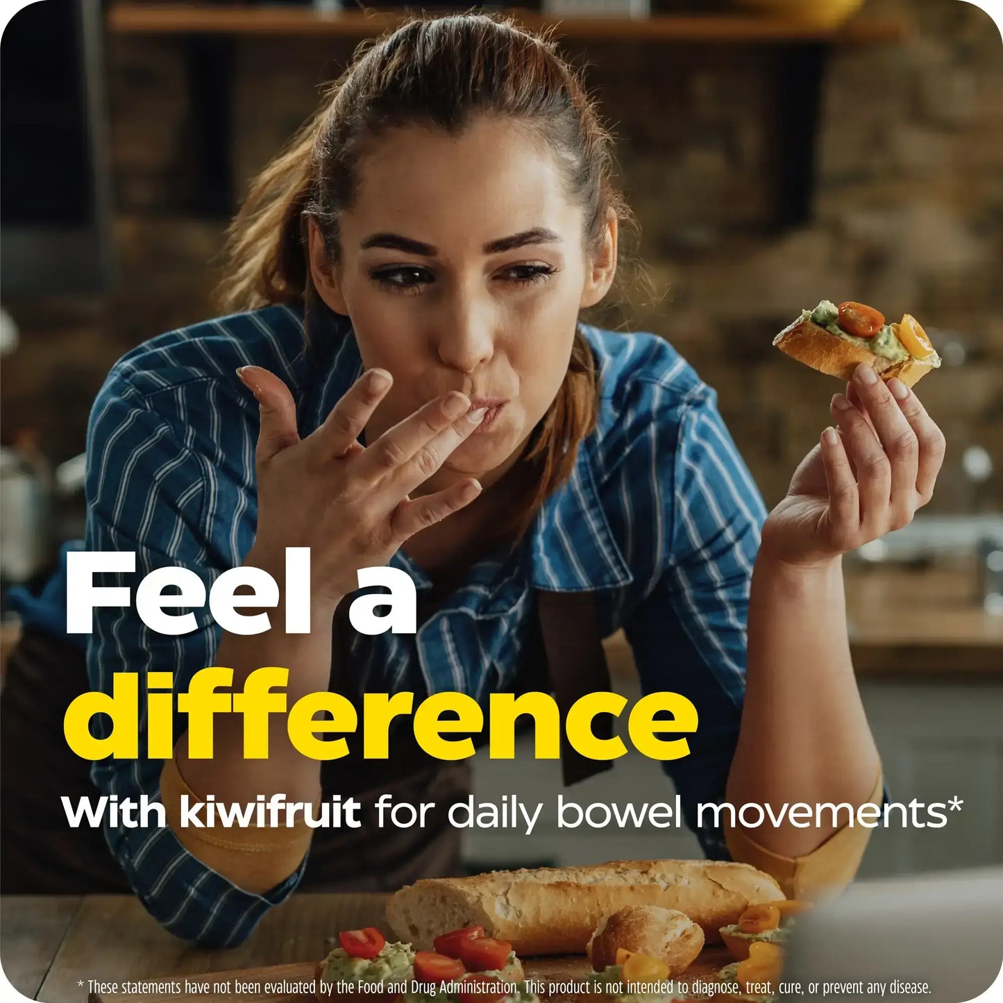 This image shows how you can feel a difference with Kiwi Regularity.