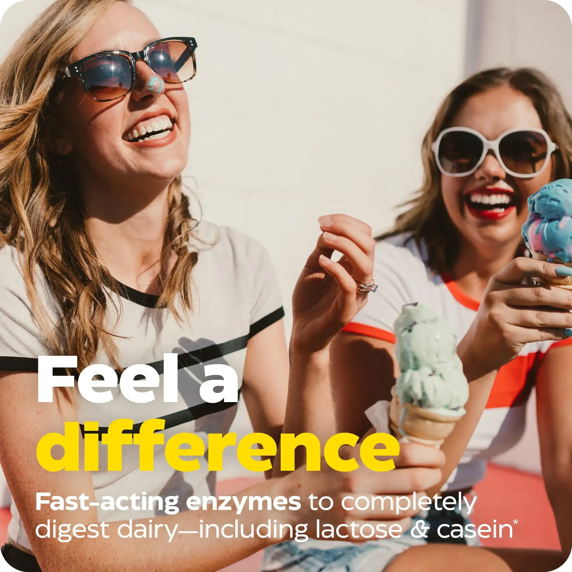 This image shows how you can feel a difference with Lacto.