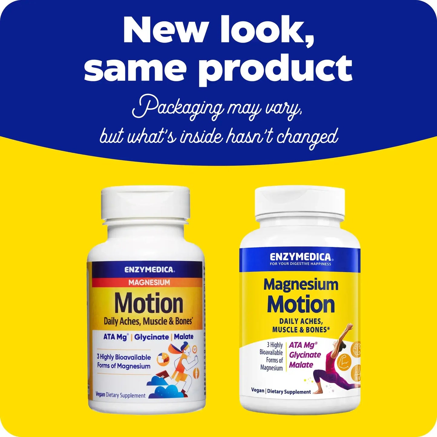 This image shows the new look for Magnesium Motion.