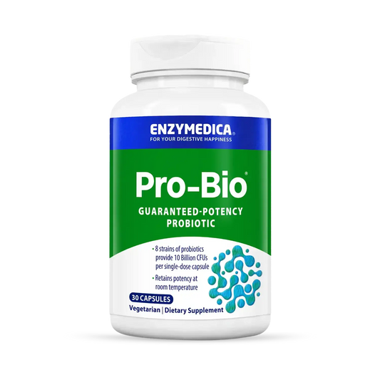 This image shows a 30 capsule bottle of Pro-Bio.