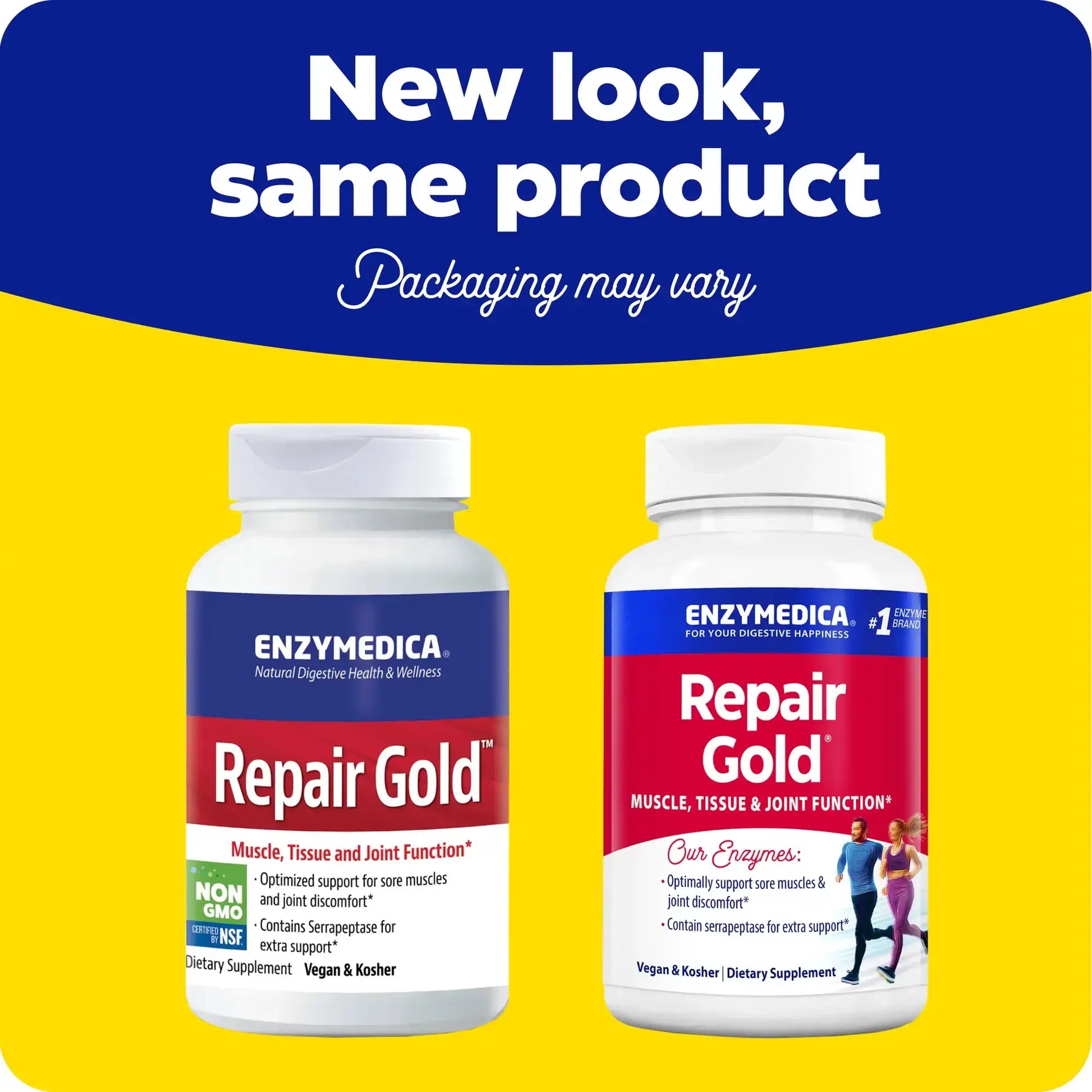 This image shows the new look for Repair Gold.