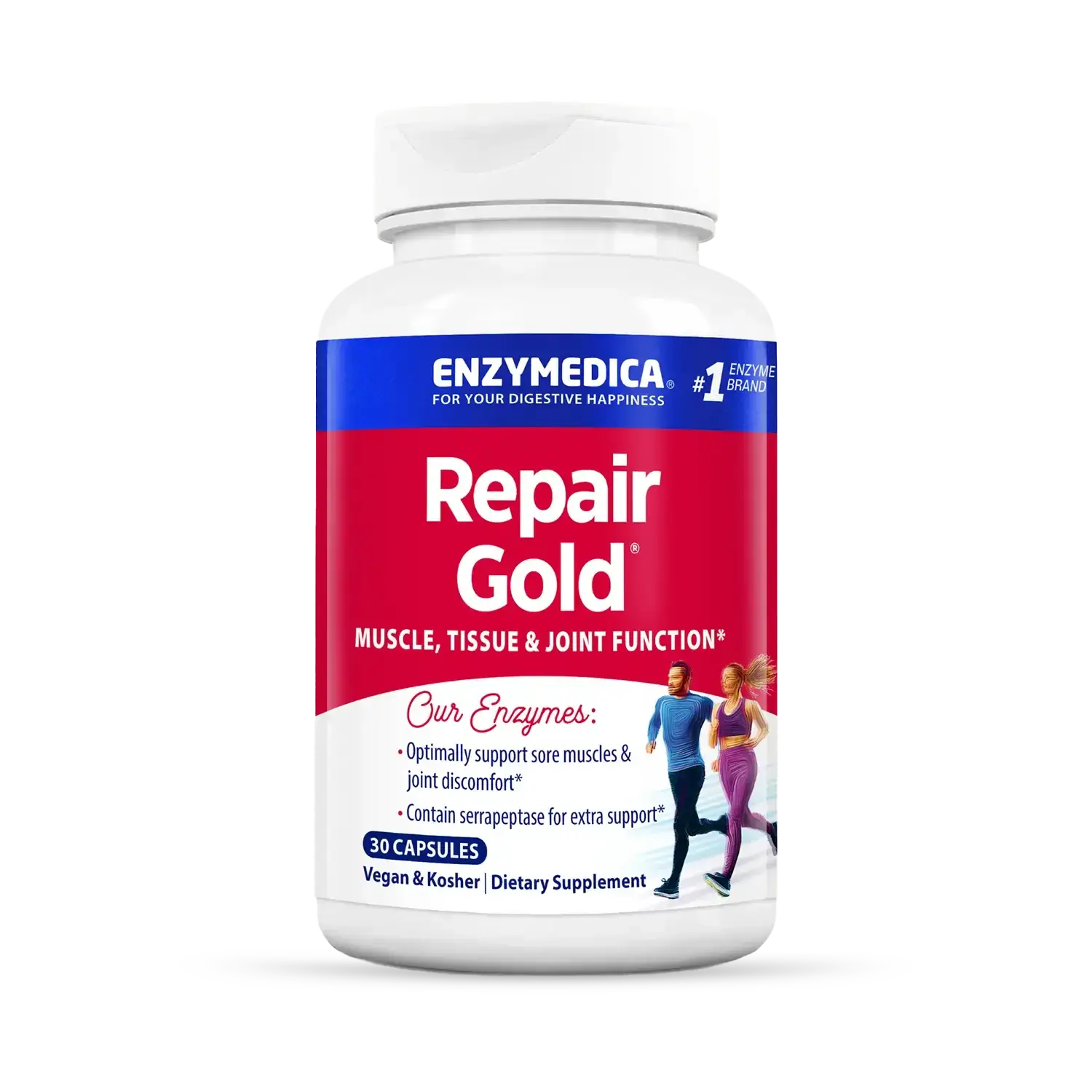 This image shows a 30 capsule bottle of Repair Gold.