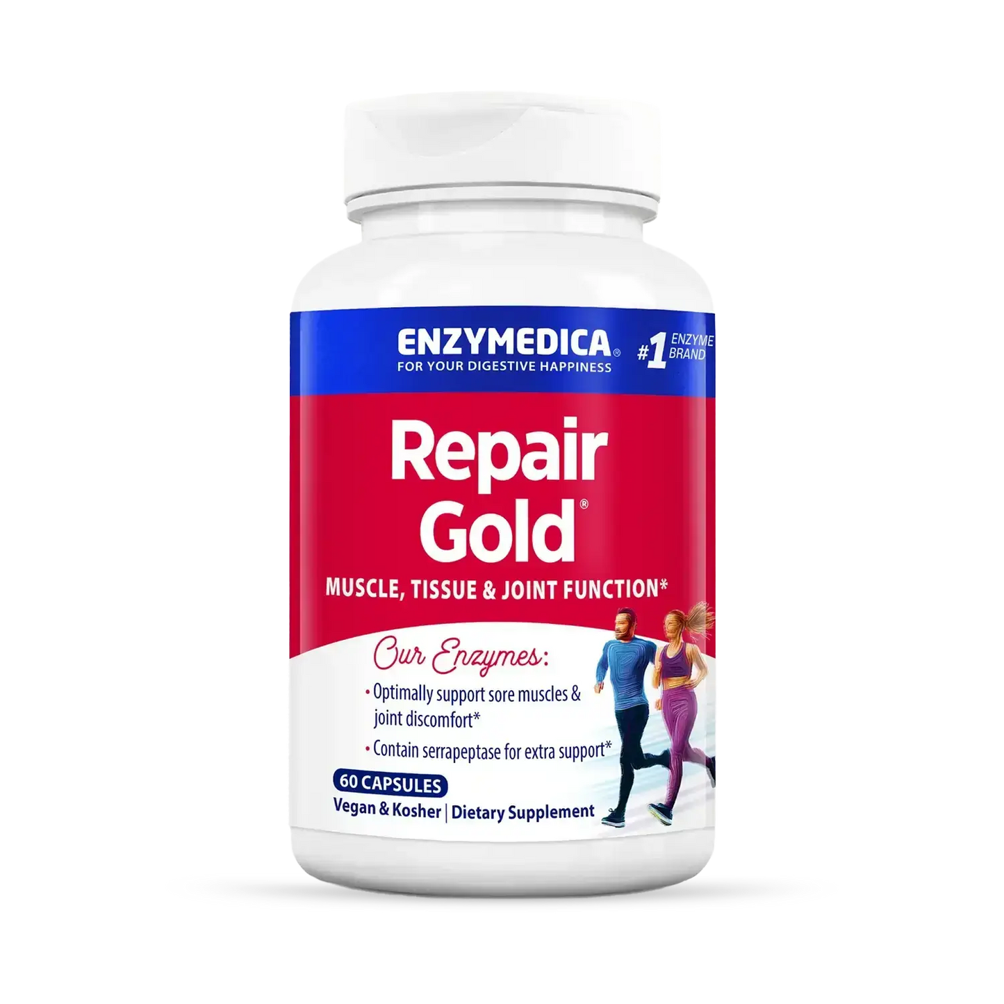 This image shows a 60 capsule bottle of Repair Gold.