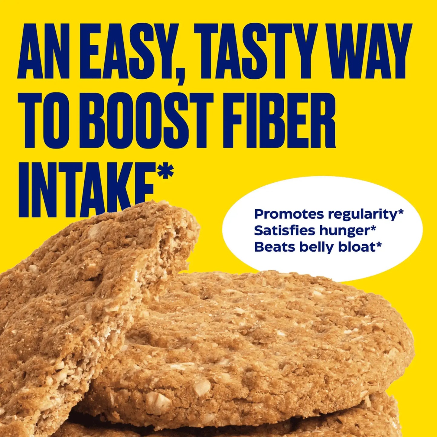 This image shows the infographic for the new digest gold fiber cookies.