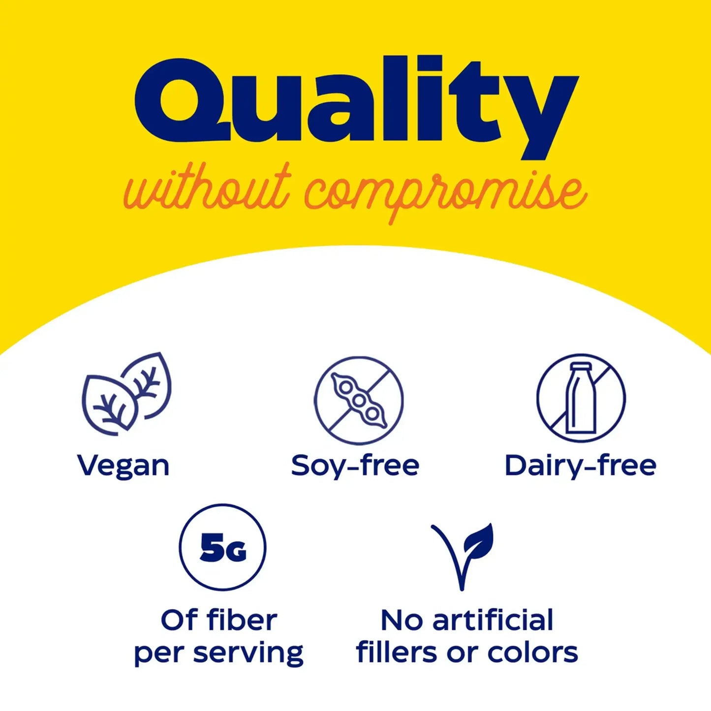 This image shows the quality without compromise for the new digest gold fiber cookies.
