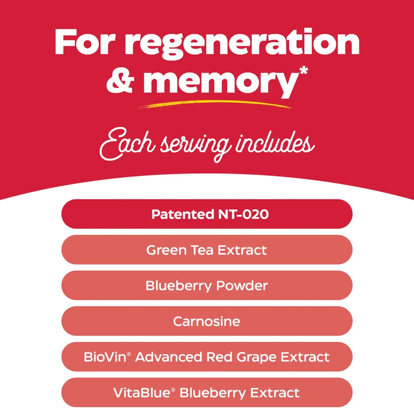 This is an image showing what each serving of Stem XCell includes.