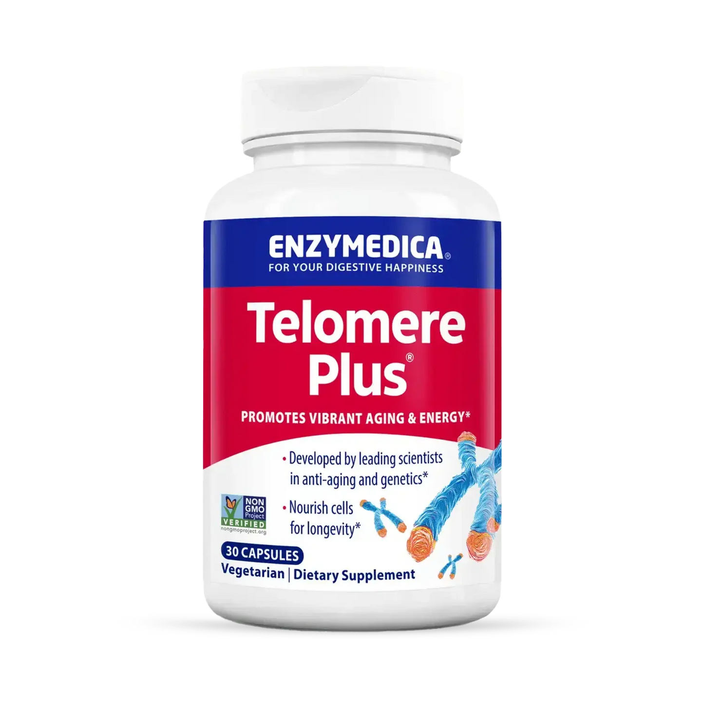 This is an image of the Enzymedica product Telomere Plus.
