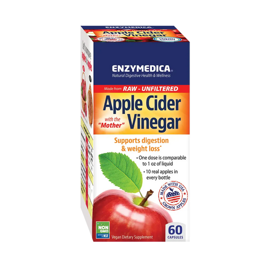 This image shows the 60-count carton of Apple Cider Vinegar.