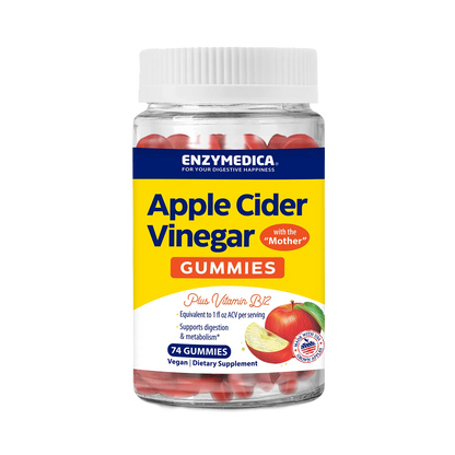 Enzymedica Apple Cider Vinegar gummies packaging on a white background