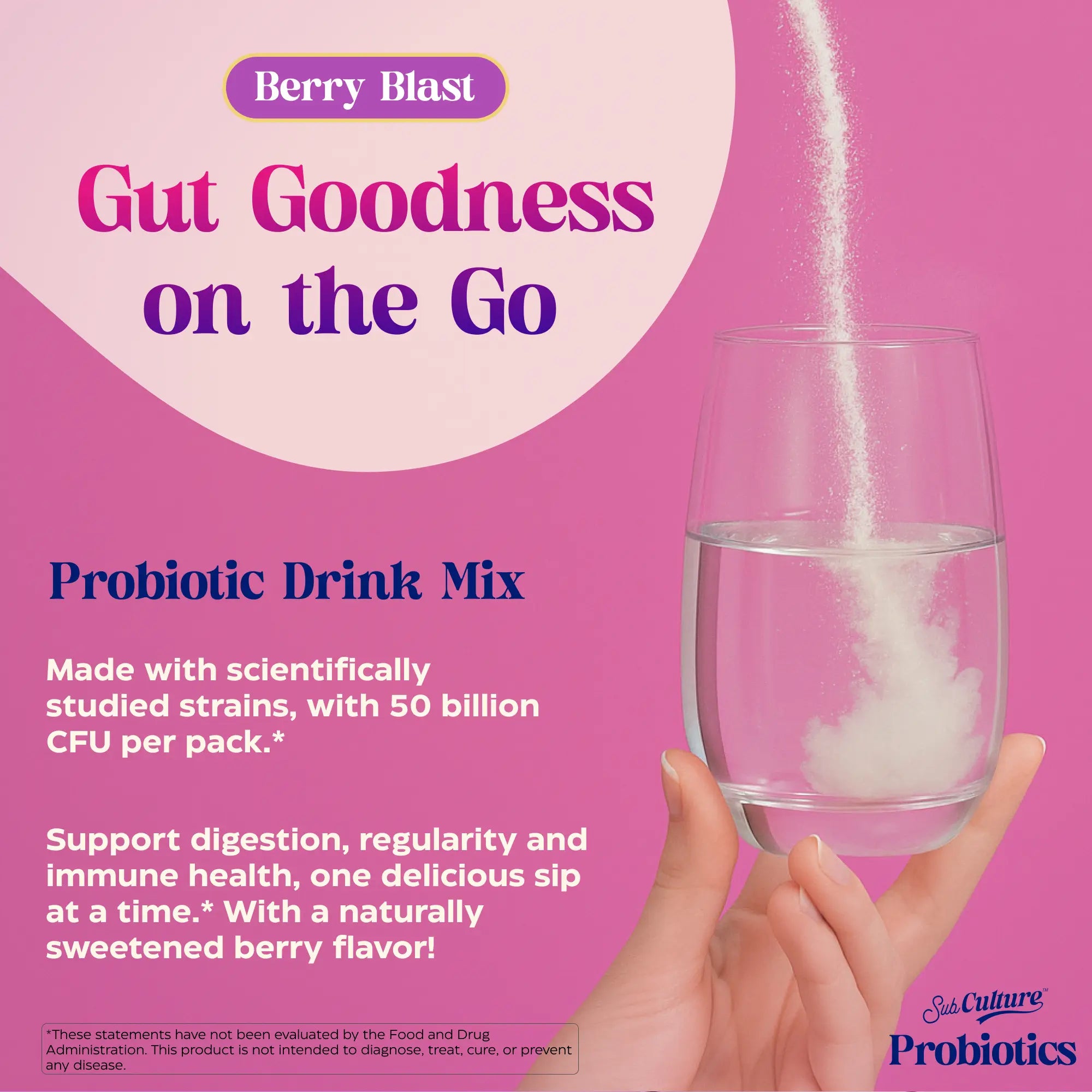 SubCulture™ Berry Blast Probiotic Stick Packs
