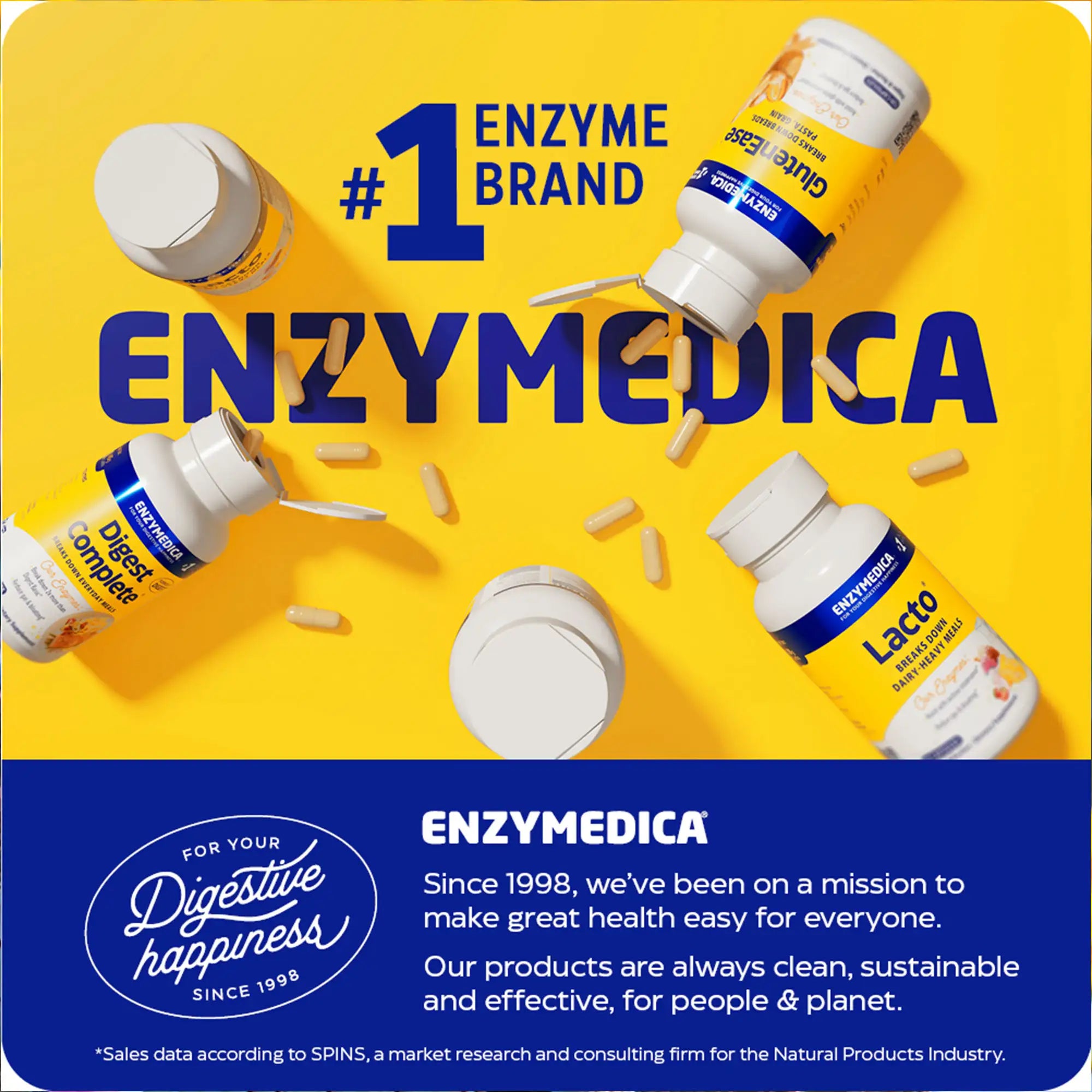 This image shows an ad for Enzymedica.