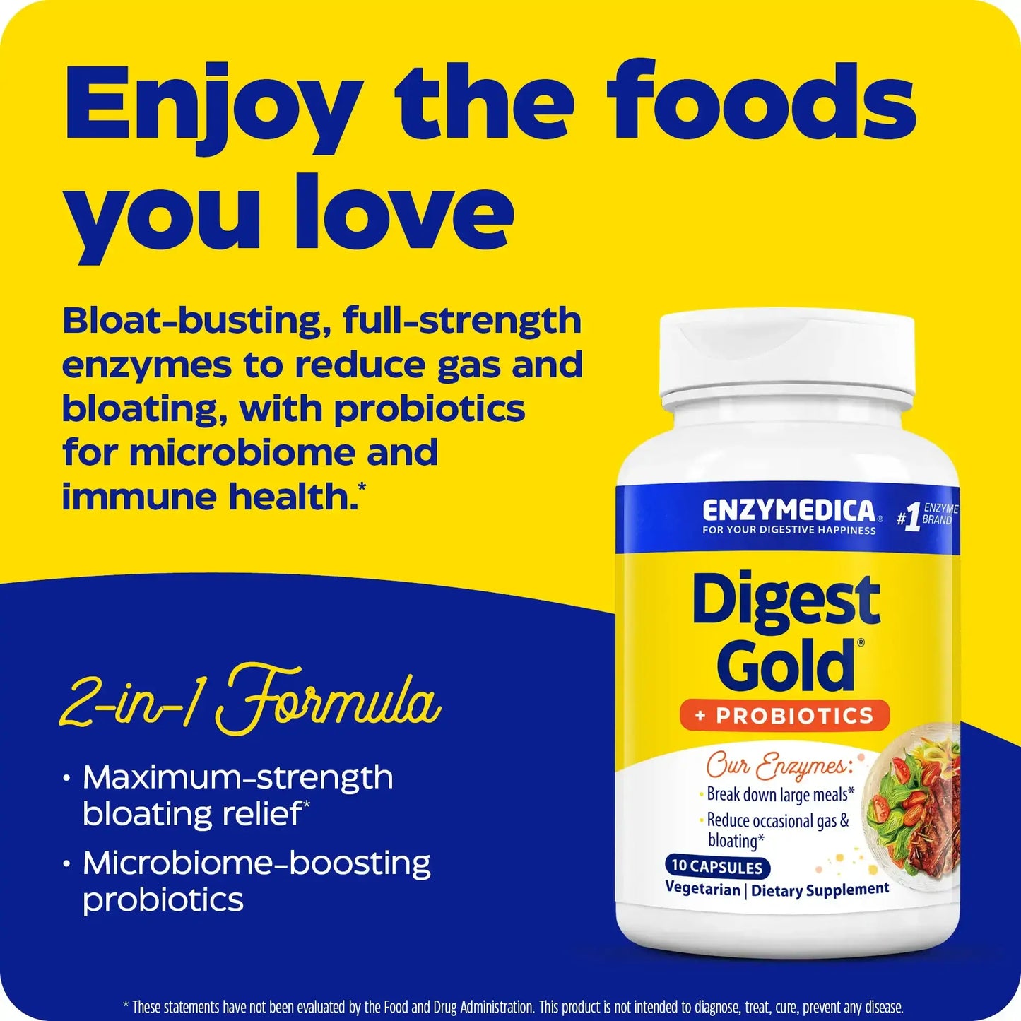 Digest Gold™ +PROBIOTICS | Digestive Enzymes