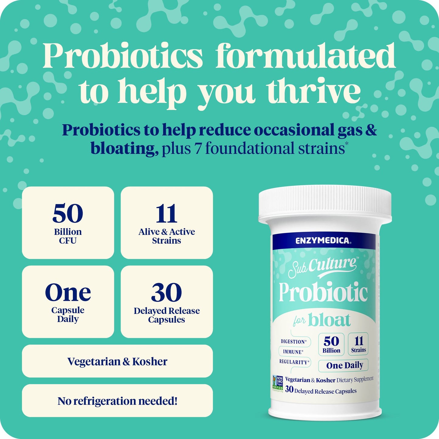 SubCulture™ Probiotic for Bloat