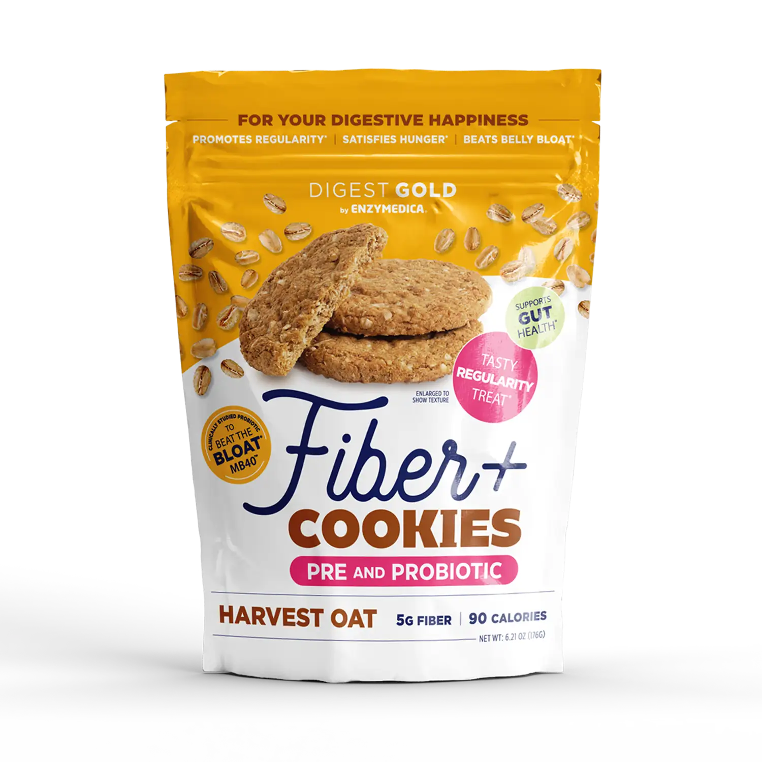 New! Digest Gold Fiber+ Cookies - Delicious Harvest Oat
