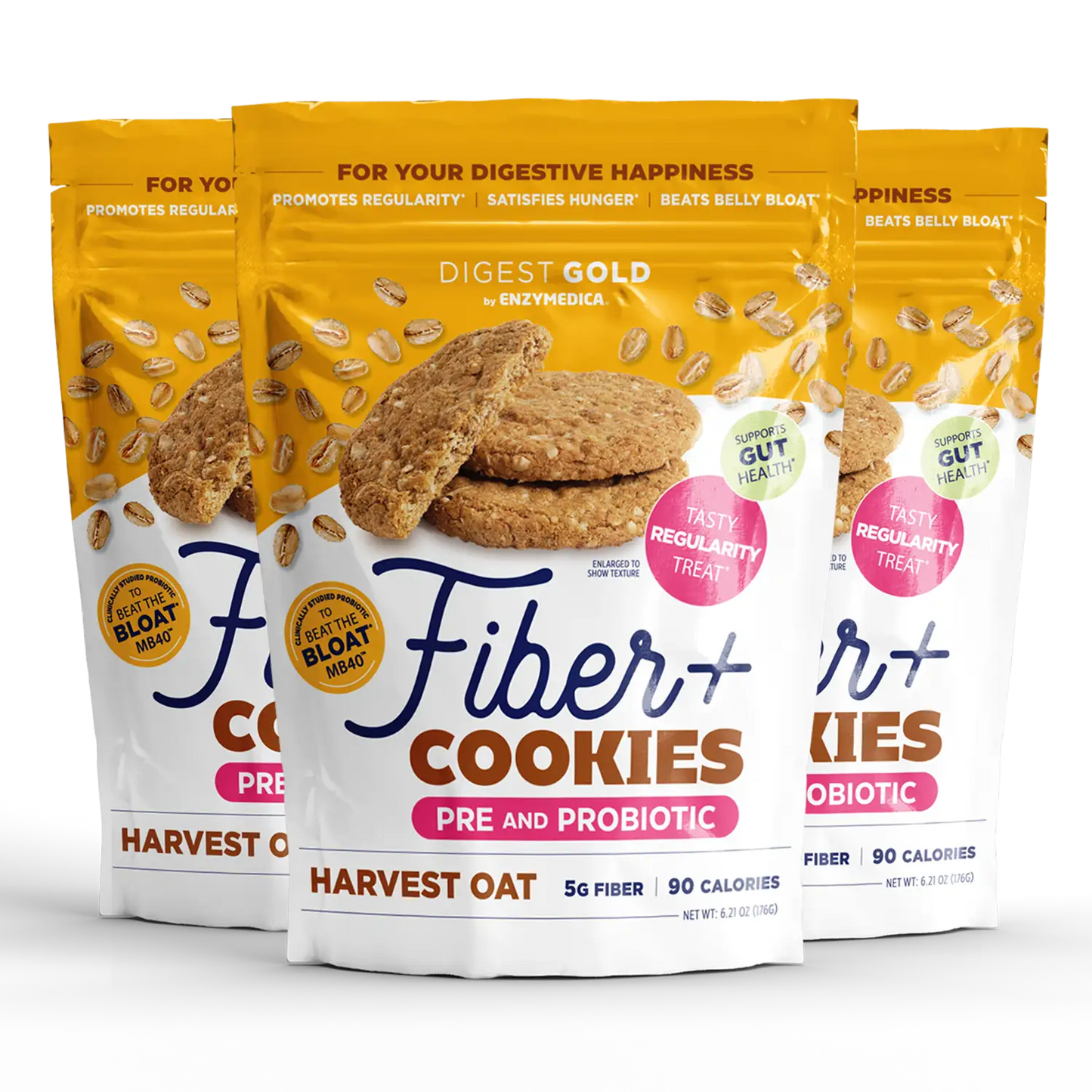 New! Digest Gold Fiber+ Cookies - Delicious Harvest Oat