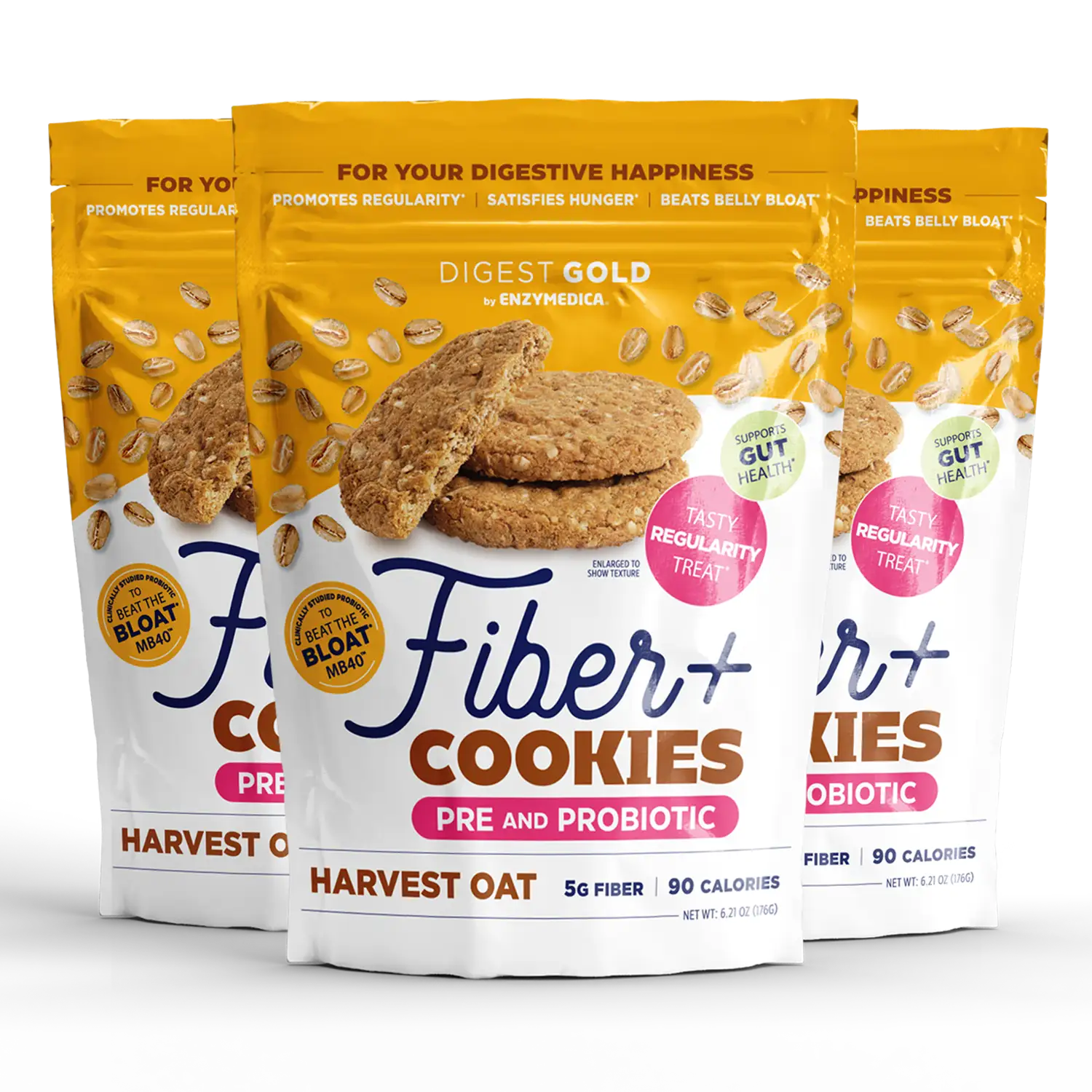 New! Digest Gold Fiber+ Cookies - Delicious Harvest Oat