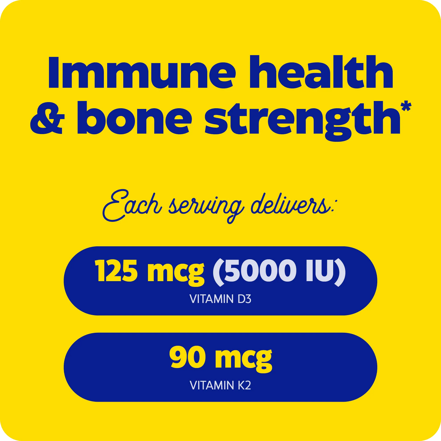 Vitamin D3 + Vitamin K2