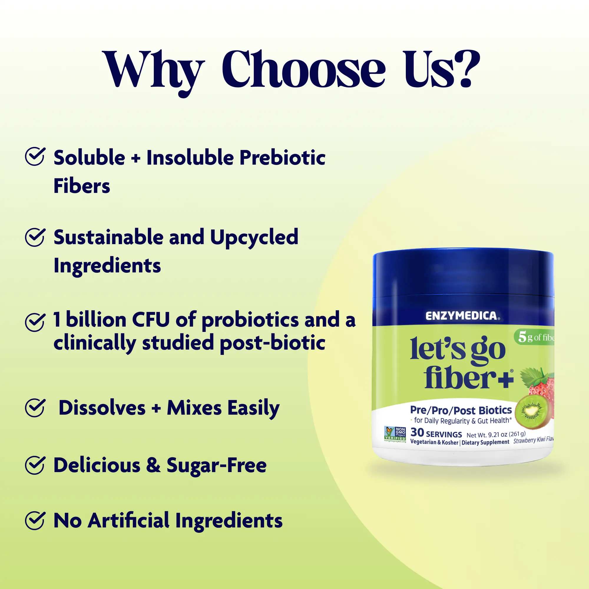 Let's Go Fiber+ Strawberry Kiwi