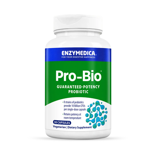 This image shows a 30 capsule bottle of Pro-Bio.