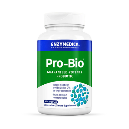 This image shows a 90 capsule bottle of Pro-Bio.