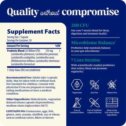 SubCulture Probiotics for Regularity & Bloat