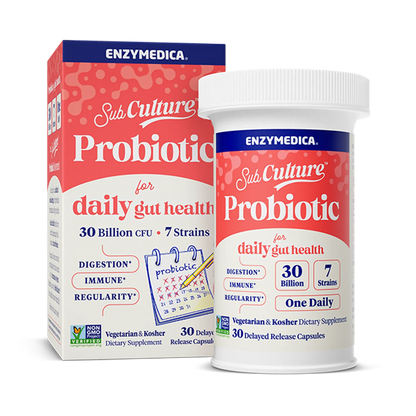 Enzymedica Sub Culture Probiotic packaging on a white background