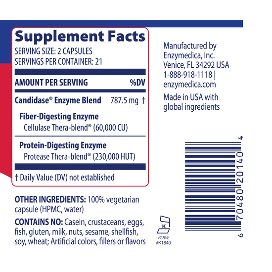 Candidase™ - For intestinal detoxification and Balanced Flora – Enzymedica®