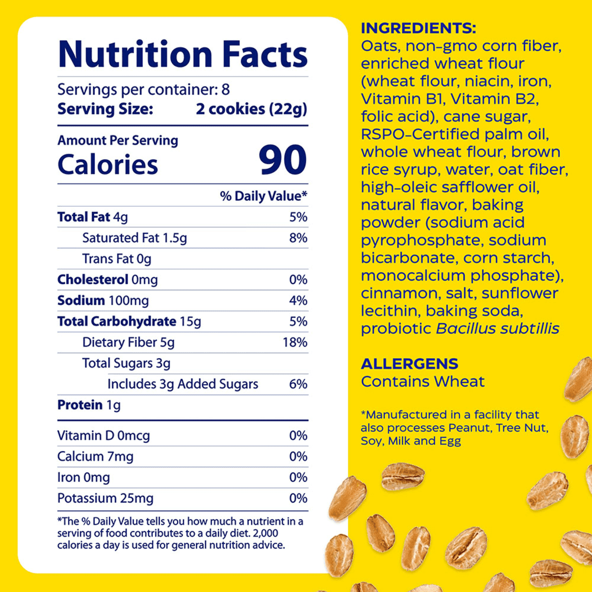 New! Digest Gold Fiber+ Cookies - Delicious Harvest Oat