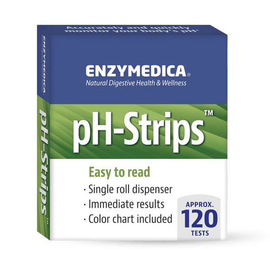 This image shows the 120 count packaging for pH-Strips.