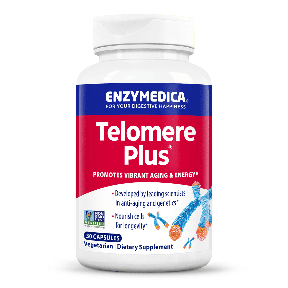 Enzymedica® | Telomere Plus™ | Increase Telomerase Activity