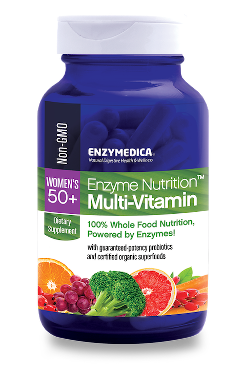 Women's 50+ Enzyme Nutrition Multi-Vitamin bottle from Enzymedica